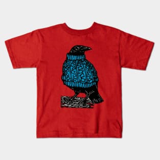 Bejumpered Blue Crow Kids T-Shirt